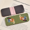 Reading Girl Magnetic Bookmark Clipped to Book Page