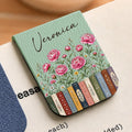 Green Personalized Floral Bookshelf Magnetic Bookmark