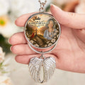Personalized Sibling Memorial Angel Wing Car Ornament with Photo