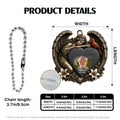 Cardinal Angel Memorial Car Ornament Product Details and Size