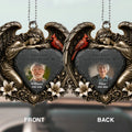 Cardinal Angel Memorial Car Ornament Front and Back Design