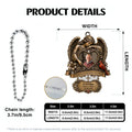 Personalized Grandpa Memorial Car Ornament Product Details and Size
