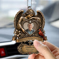 Personalized Angel Memorial Ornament for Grandpa Hanging in Car