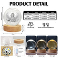 Personalized Memorial Crystal Globe Lamp Product Details and Size