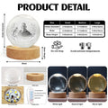 Personalized Memorial Crystal Globe Lamp Product Details and Size