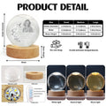 Memorial Crystal Globe Lamp Product Details and Size Guide
