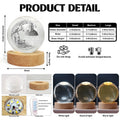 Personalized Memorial Crystal Globe Lamp Product Details