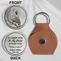 Memorial Pocket Hug Token With Cardinal And PU Leather Holder