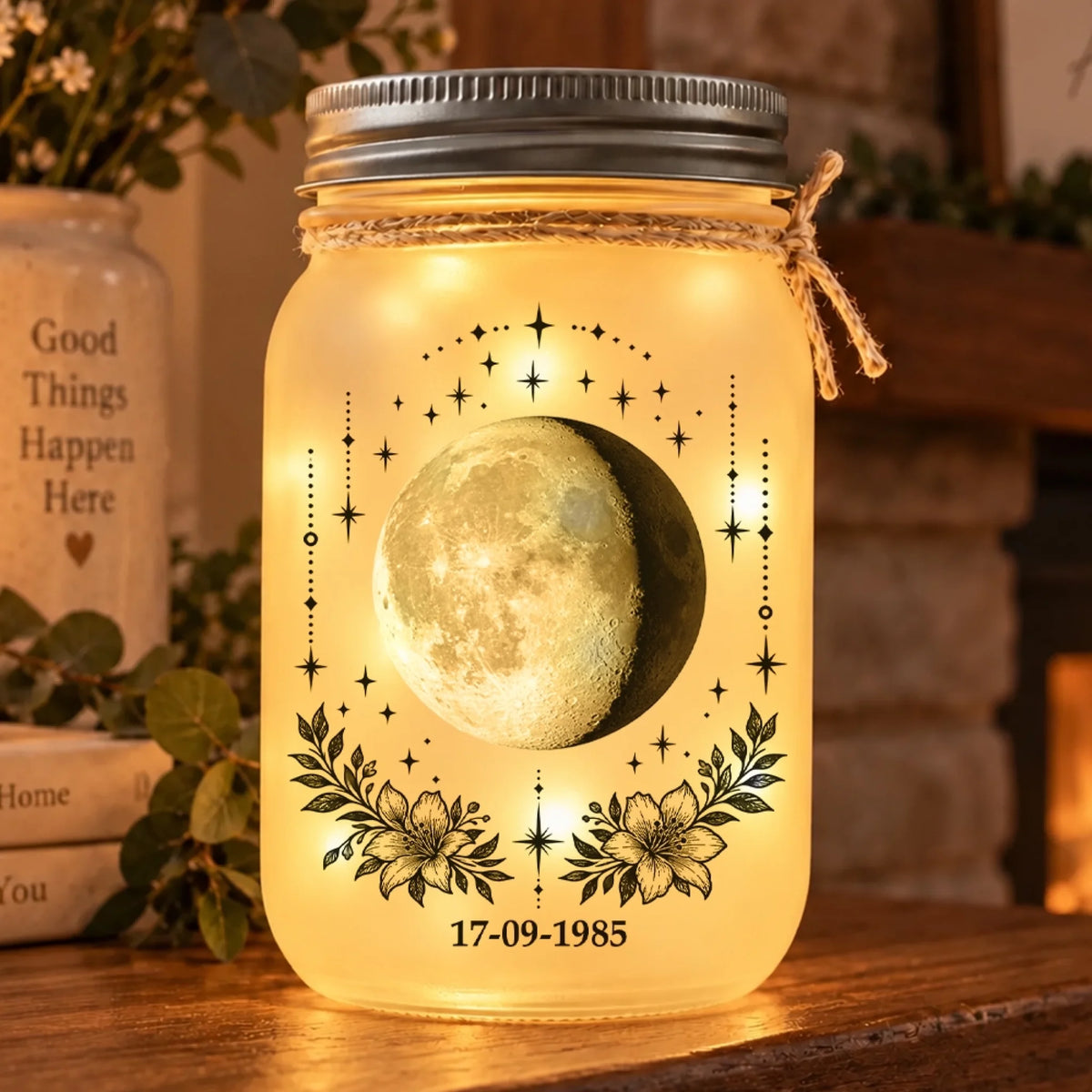The Day You Became My Mom Personalized Photo Night Light