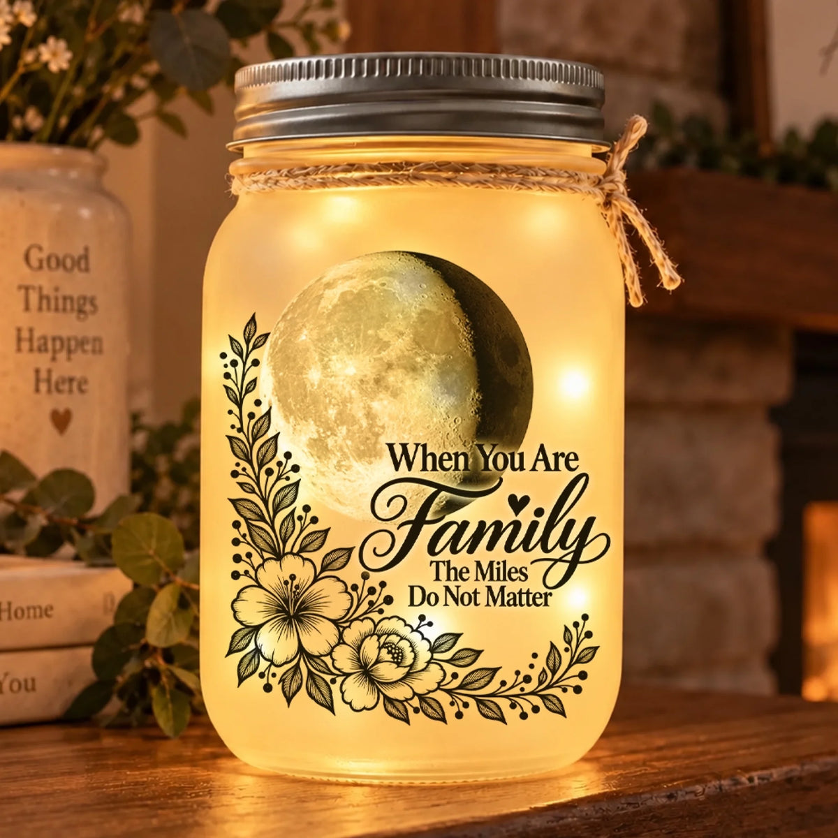 When You Are Family The Miles Do Not Matter Personalized Light