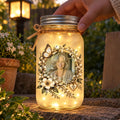 Personalized Photo Memorial Mason Jar Light for Loved One