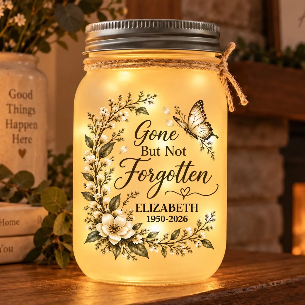 Gone But Not Forgotten Personalized Remembrance Light