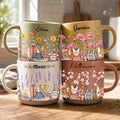 Personalized Cheerleader Mugs With Birth Month Flowers