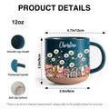 12 Oz Personalized Cheerleader Pottery Mug Product Details