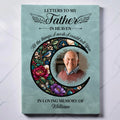 Light Blue Personalized Father Memorial Journal With Photo
