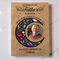 Personalized Letters To Father In Heaven Brown Leather Journal
