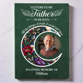 Green Personalized Dad Memorial Leather Journal