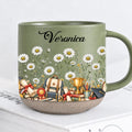 Personalized Green Graduate Birth Month Flower Mug
