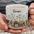 Personalized Graduate Floral Mug With Custom Name