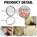 Product detail of compact mirror with regular and magnifying mirrors and size