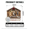 Pet memorial Christmas ornament size chart with three sizes
