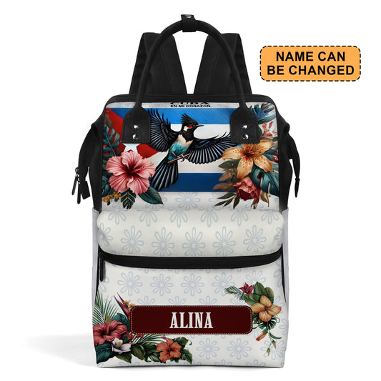 Cuba en mi Corazón - Large Capacity Backpack, Duckbilled Backpack BPCUB04