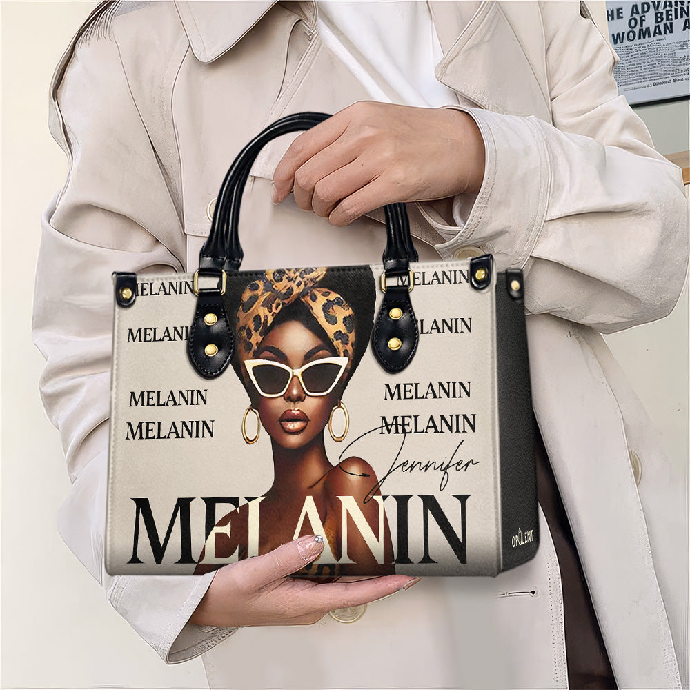 MELANIN - Personalized Leather Handbag - BLQ13