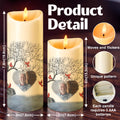 Memorial LED candle size guide and product details