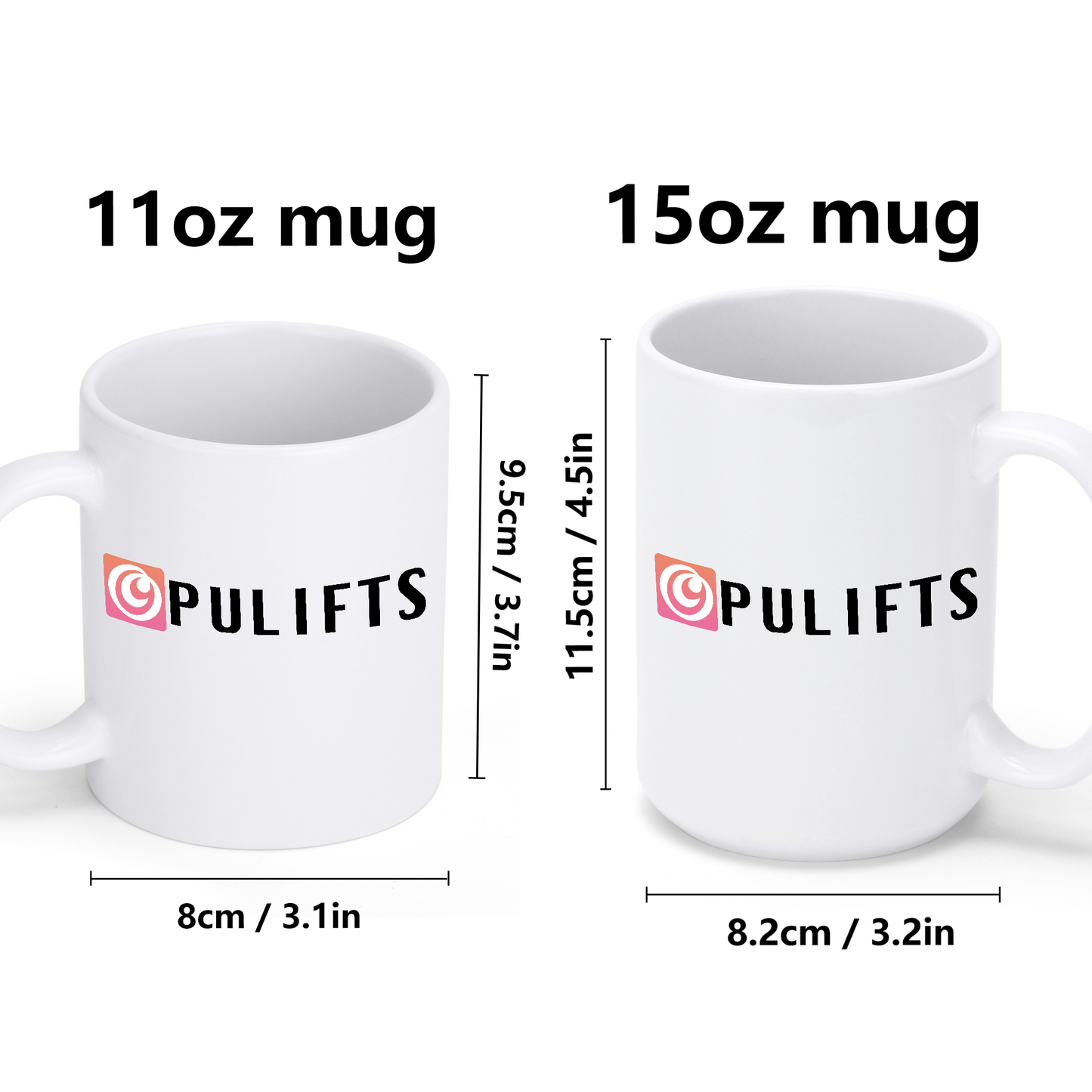 Woman's Hand 3D effect - Personalized Custom Coffee Mug MUG01